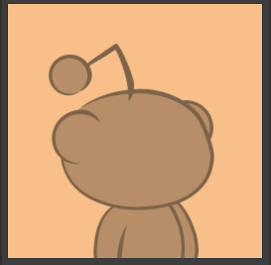 Snoo with its back turned