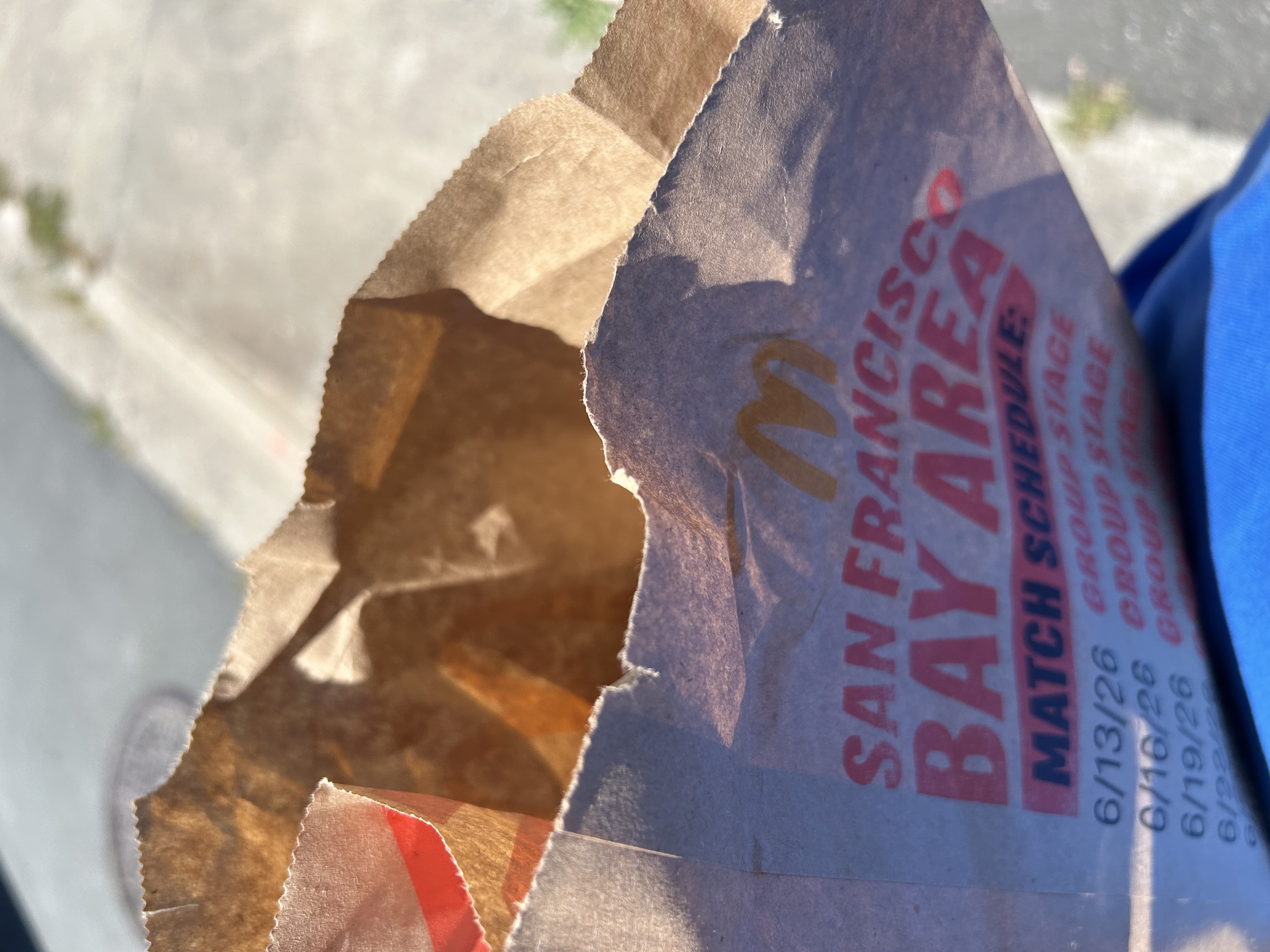 The DoorDash McDonald's bag — San Francisco Bay Area Match Schedule