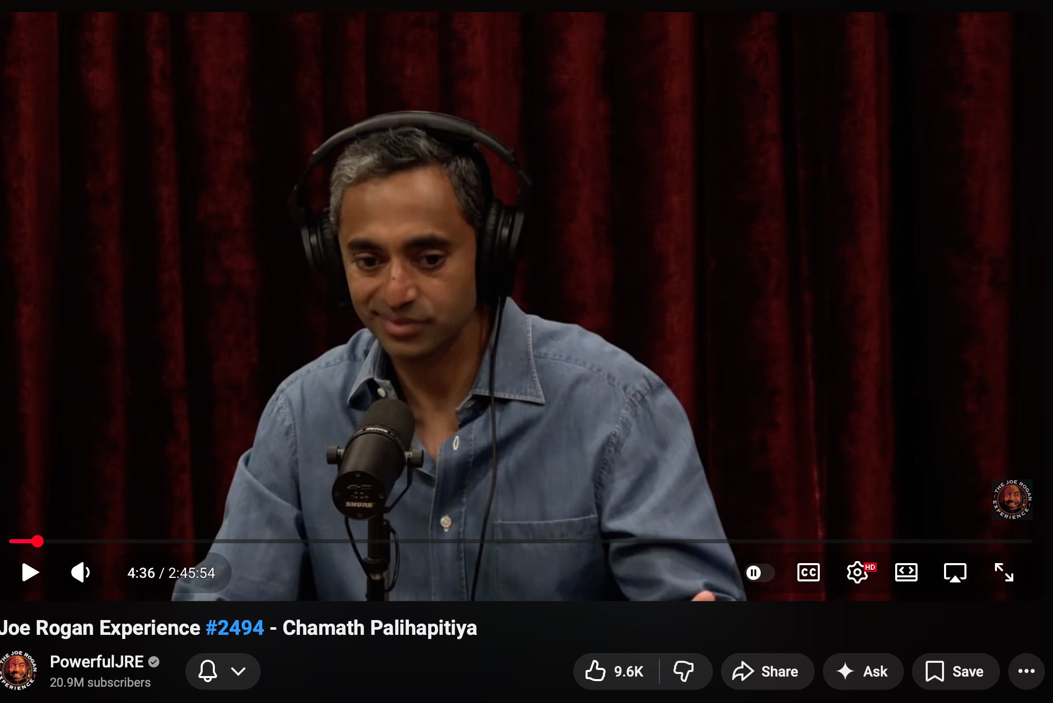 Chamath Palihapitiya on Joe Rogan Experience #2494