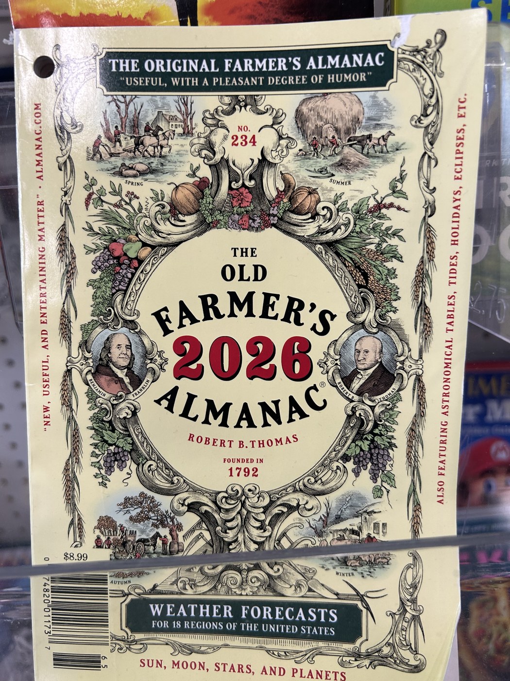 The Old Farmer's Almanac 2026 · No. 234 · Founded 1792