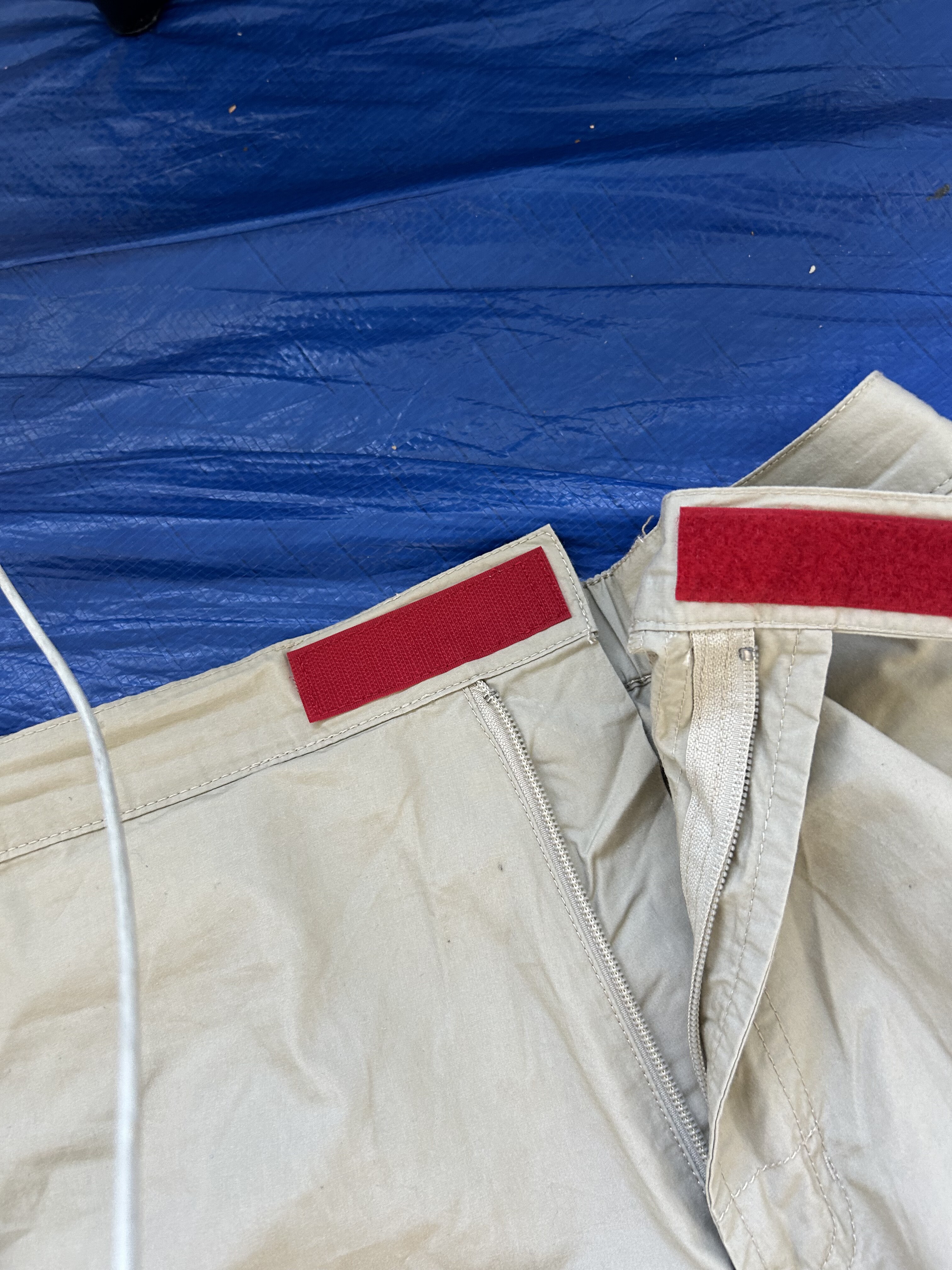 Tommy 485 Red Velcro Closure Detail